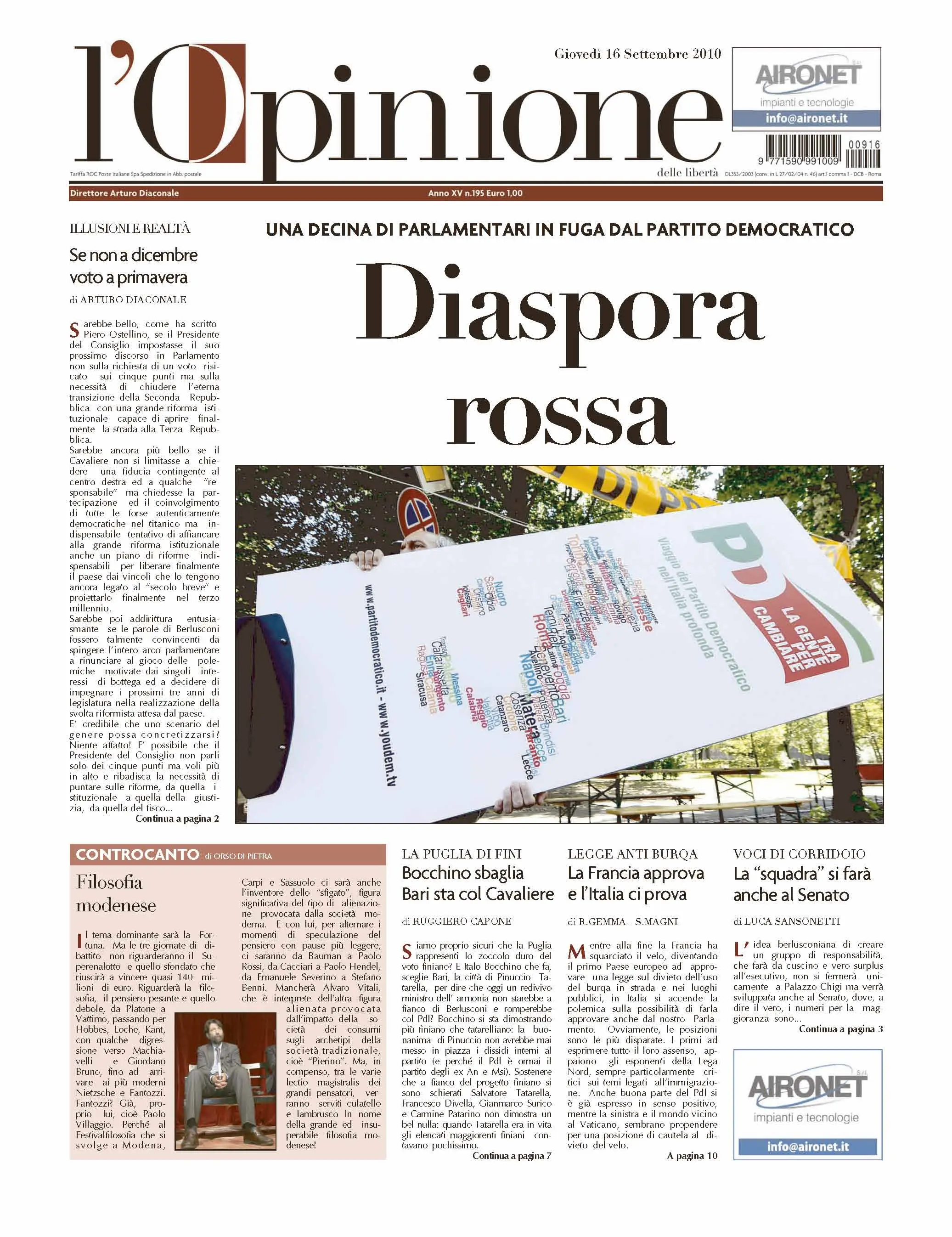 L'Opinione 16.09.2010