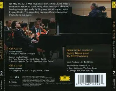 James Levine - Live at Carnegie Hall - Yevgeny Kissin, The MET Orchestra (2013) {2CD Set Deutsche Grammophon B0019094-02}