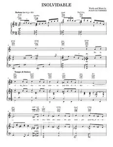 Inolvidable - Luis Miguel (Piano-Vocal-Guitar)
