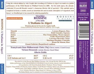 Alberto Zedda, Virtuosi Brunensis - Gioacchino Rossini: L’Italiana in Algeri (2010)