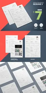 Creativemarket - UltraClean Infographic Resume