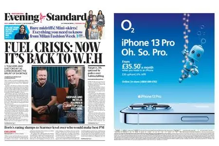 London Evening Standard – September 27, 2021