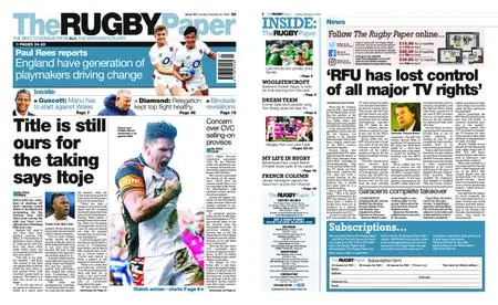 The Rugby Paper – February 20, 2022