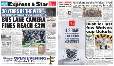 Express and Star Sandwell Edition – March 12, 2019