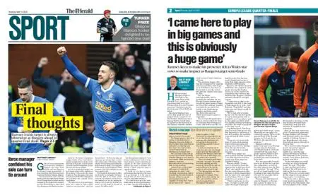 The Herald Sport (Scotland) – April 14, 2022