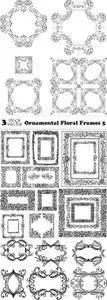 Vectors - Ornamental Floral Frames 5