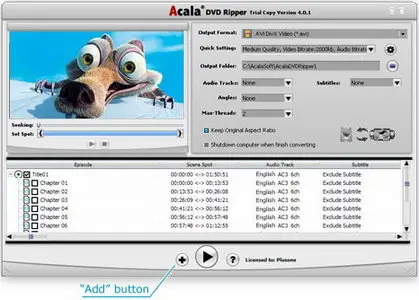 Acala DVD Ripper 4.0.5
