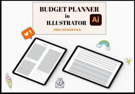Design Digital Budget Planner in Adobe Illustrator