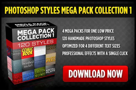 CreativeMarket - Photoshop Styles Mega Collection 1