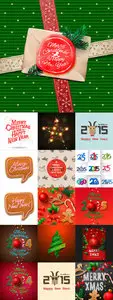 Vector Christmas Elements Set 1
