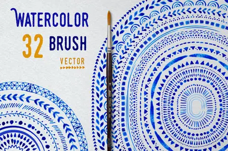 CreativeMarket - Vector Watercolor Brushes