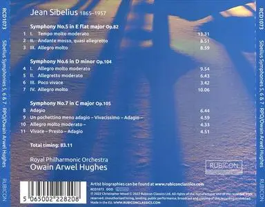 Owain Arwel Hughes, Royal Philharmonic Orchestra - Jean Sibelius: Symphonies 5, 6 & 7 (2022)
