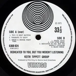 The Keith Tippett Group - Dedicated To You, But You Weren't Listening (Vertigo 1971) 24-bit/96kHz Vinyl Rip.