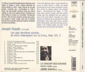 Jordi Savall & Le Concert des Nations - Haydn - Les sept dernieres paroles de notre Redempteur sur la Croix (1991) {ES 9935}