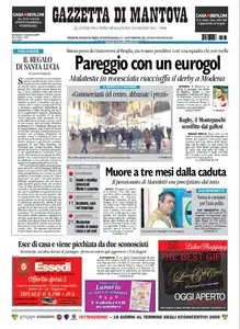 LA GAZZETTA DI MANTOVA DEL 13 DICEMBRE 2009