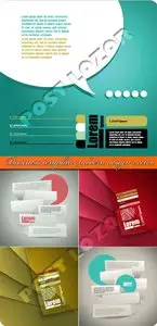 Business template modern design vector