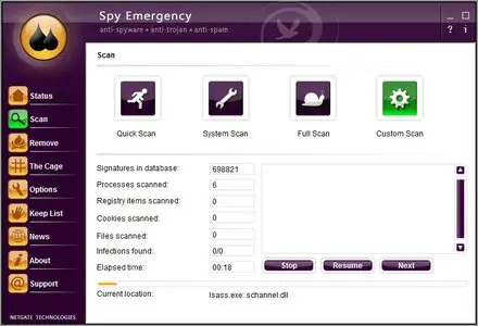 NETGATE Spy Emergency 18.0.205.0