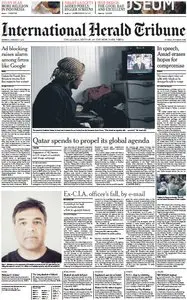 International Herald Tribune from Monday, 07. January 2013