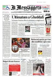 IL MESSAGGERO 08 MARZO 2011