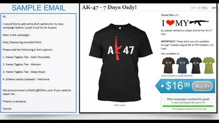 Tanner Larsson - Teespring Crash Course Training