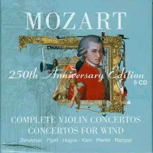 V.A. - Mozart: 250th Anniversary Edition - Violin Concertos, Concertos For Wind (5CDs, 2005)