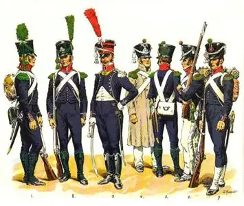 Rousselot infanteries uniformes