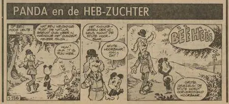 Mad  Diversen  Kranten Strips 00 Panda V156 Panda En De Hebzuchter Nieuwsblad Van Het Noorden 1981 cbr
