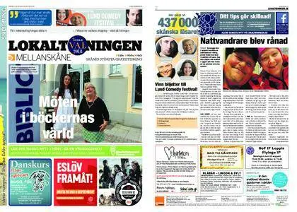 Lokaltidningen Mellanskåne – 18 augusti 2018