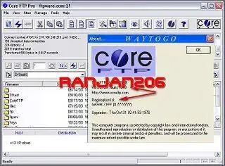 Core FTP 2.1 Build 1549
