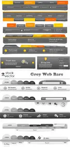 Vectors - Grey Web Bars