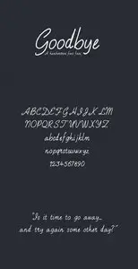 Style Goodbye Font