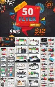 CreativeMarket - 50 Heavy Business Flyer Bundle