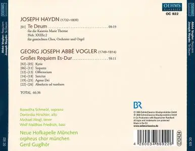 Gerd Guglhör, Neue Hofkapelle München, Orpheus Chor München - Vogler: Requiem; Haydn: Te Deum (2009)