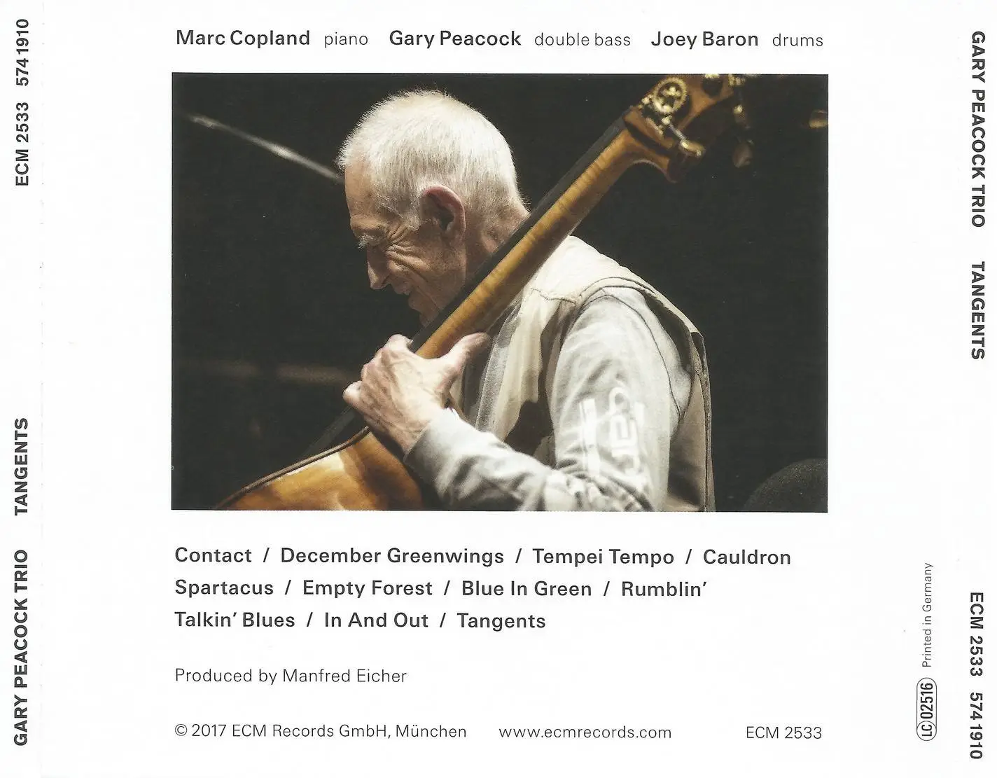 Gary Peacock Trio - Tangents (2017) {ECM 2533}