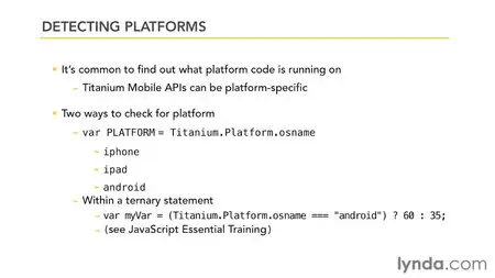 Lynda.com - Titanium Mobile App Development Essential Training