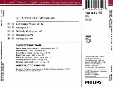 John Eliot Gardiner, The Monteverdi Choir - Johannes Brahms: Choral Works (1992)