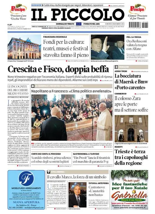 Il Piccolo Trieste/Gorizia - 15.11.2013