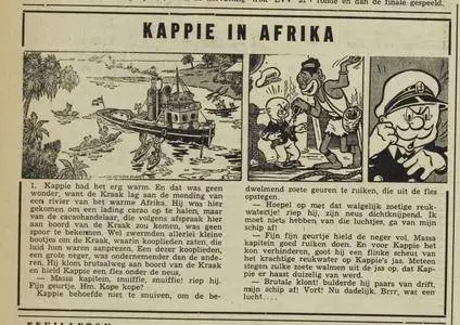 Kranten Strips 00 Kappie V055 Kappie In Afrika De Bel 1962