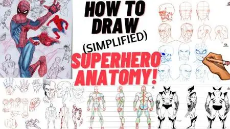 How to Draw (Simplified) Superhero Anatomy For Comic Book Artists and more!