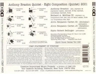Anthony Braxton - Eight Compositions (Quintet) 2001