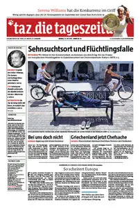 Tageszeitung TAZ vom 13 Juli 2015