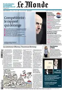 Le Monde et Supplément Economique du Mardi 6 Novembre 2012