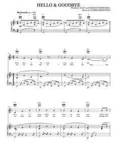 Hello and goodbye - Elmer Bernstein (Piano-Vocal-Guitar)