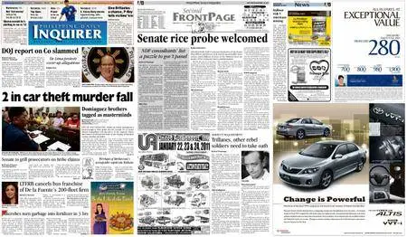 Philippine Daily Inquirer – January 22, 2011
