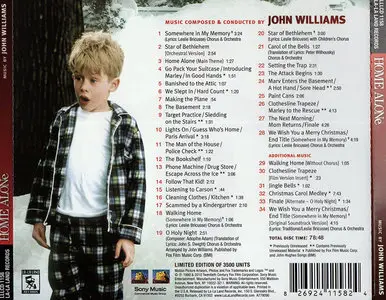 John Williams - Home Alone: Original Motion Picture Soundtrack (1990) Limited Edition 2010