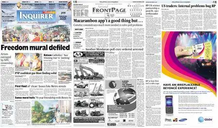 Philippine Daily Inquirer – November 04, 2007