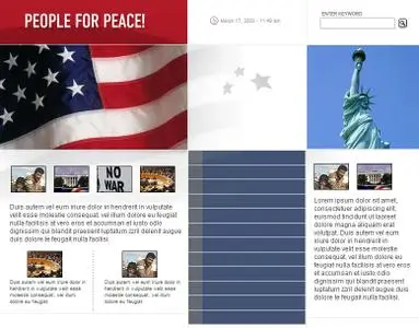 Full HTML Template (html + psd) - People for Peace!