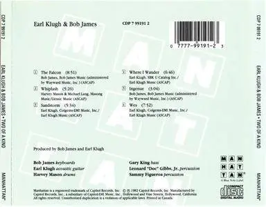 Bob James & Earl Klugh - Two Of A Kind (1982) {Manhattan}