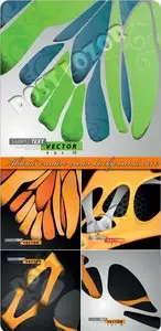 Abstract creative vector backgrounds set 2