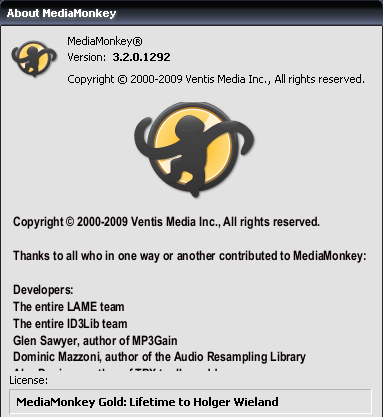 MediaMonkey Gold 3.2.0.1292